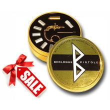 Berloque Pinfire Gun 2mm. Kit Gold pl. in Metal tin